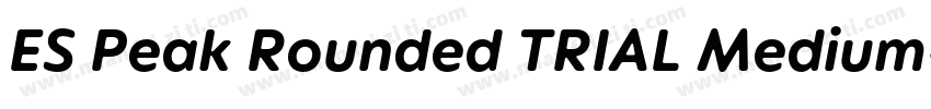 ES Peak Rounded TRIAL Medium字体转换